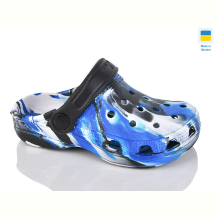 Кроксы Lot Shoes N017 синій-білий