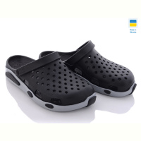 Кроксы Vladimir Кредо Украіна ЕВА2090 чорно-сірий