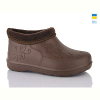 Галоши Progress Паяс Г хутро Ж квітка коричневий