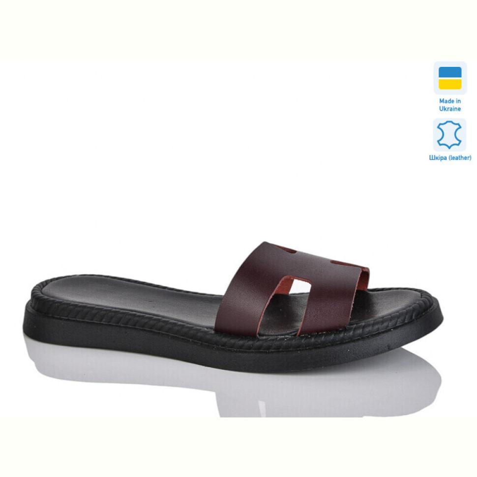 Шлепки Sali 501-1 бордо к.
