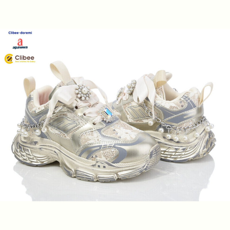 Кроссовки Clibee-Doremi A866530 beige-white