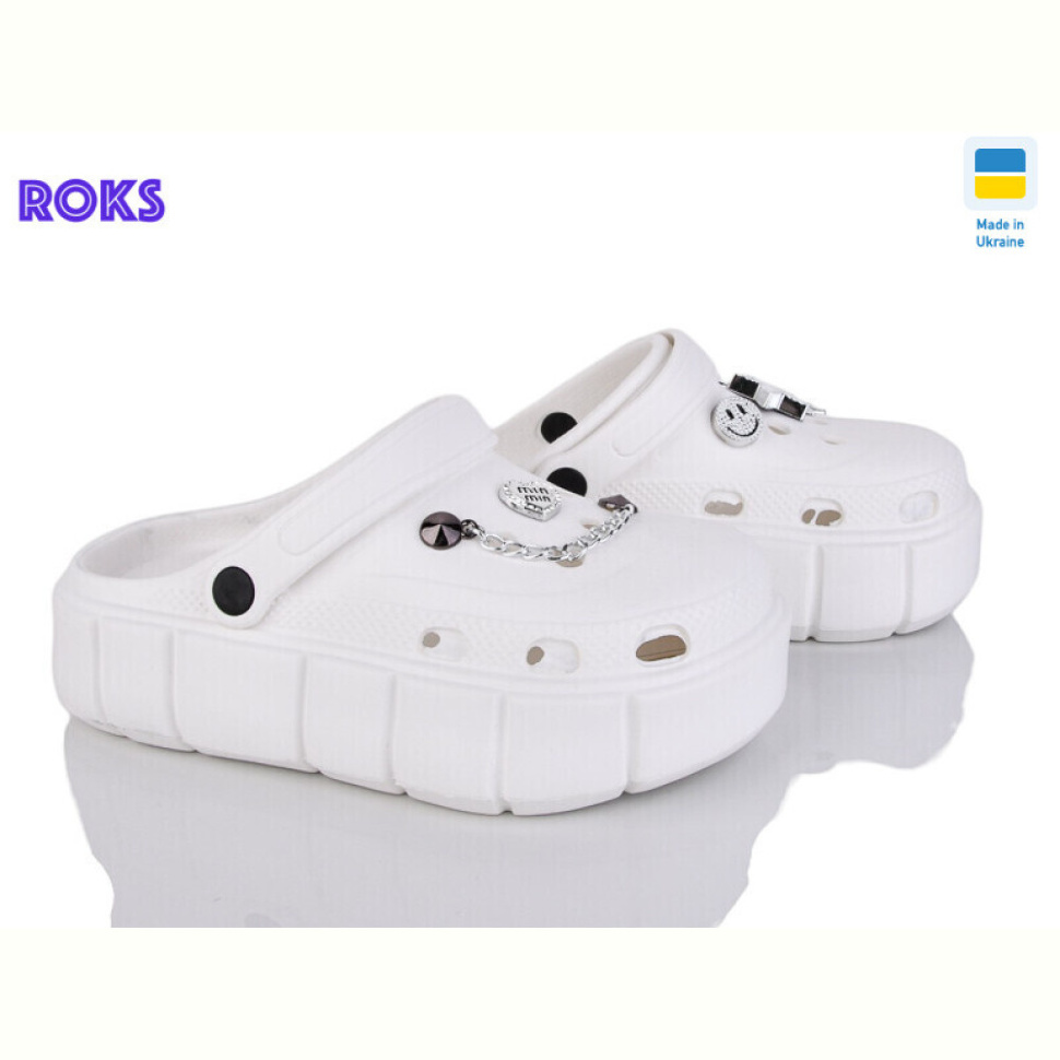 Кроксы Roks 152-9015 білий