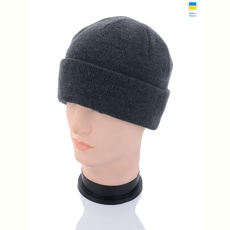 Шапка Angelica MW032-2 на флісі grey
