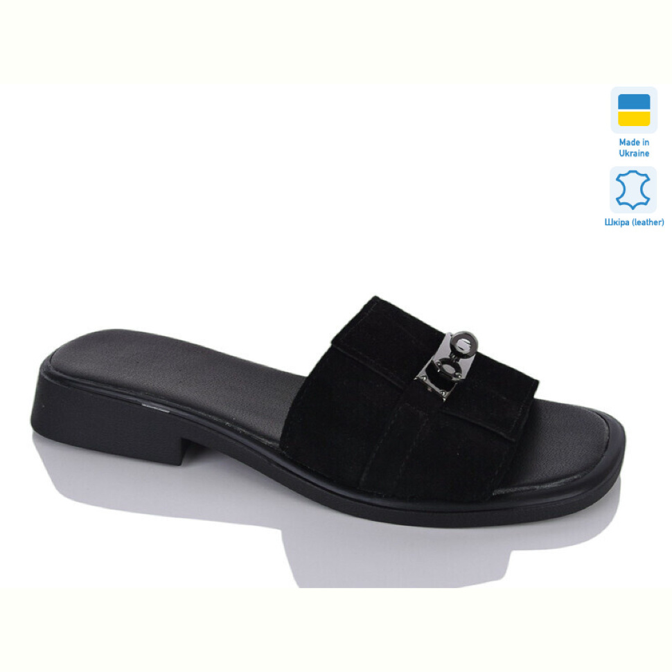 Шлепки Sali 558 чорний з.