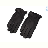 Перчатки RuBi X3-1 black шкіра олень вовна
