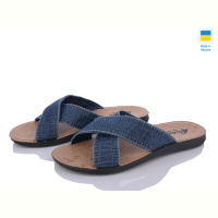 Шлепки DeMur MD2026-1-006-1 синій батал