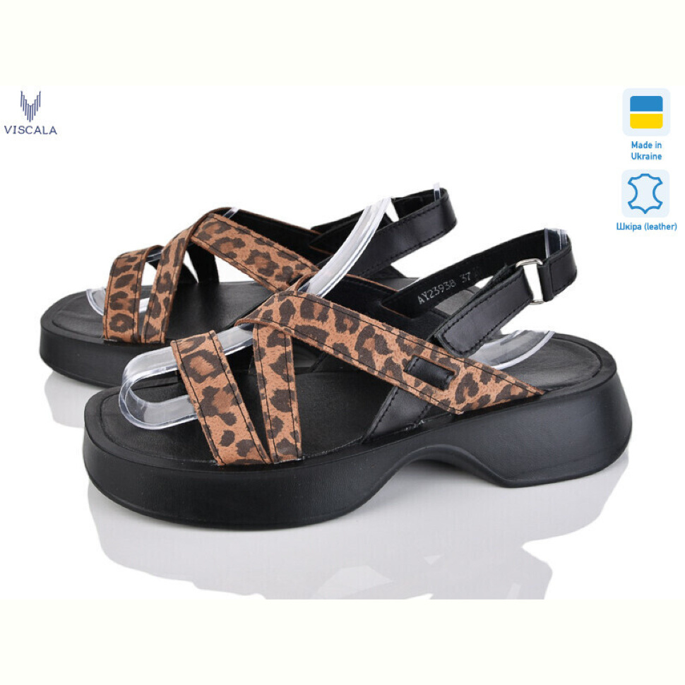 Босоножки Viscala 23938 ч.ш.+кор.нуб.