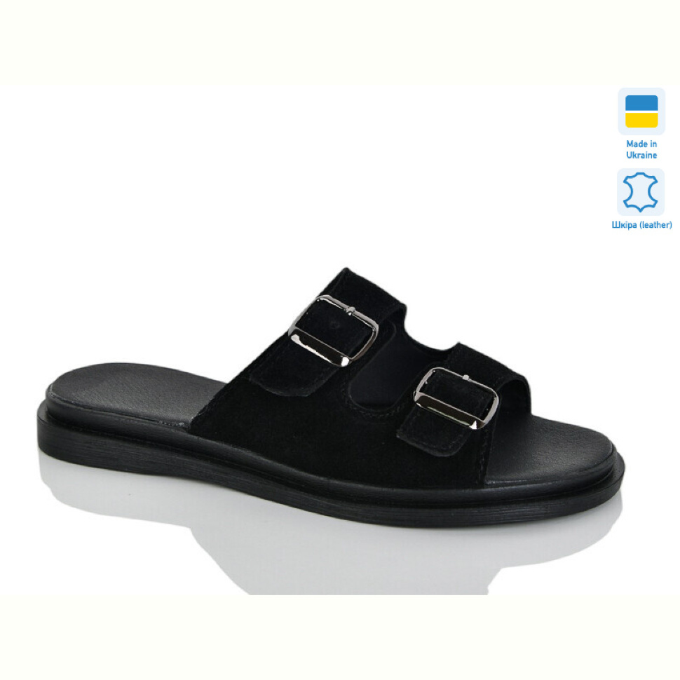 Шлепки Sali 191 чорний з.