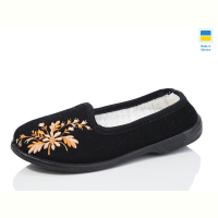 Тапки Lot Shoes Вишивка літма чорний