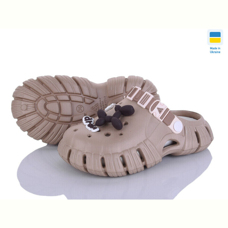 Кроксы Inblue DS77 бежевий