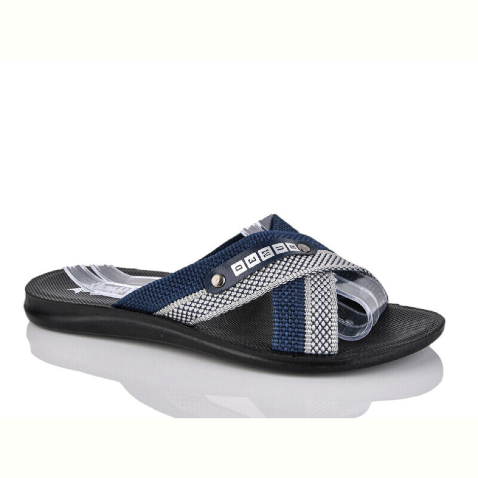 Шлепки DeMur TRK2026-1-2001 синій батал Шлепки DeMur TRK2026-1-2001 синій батал