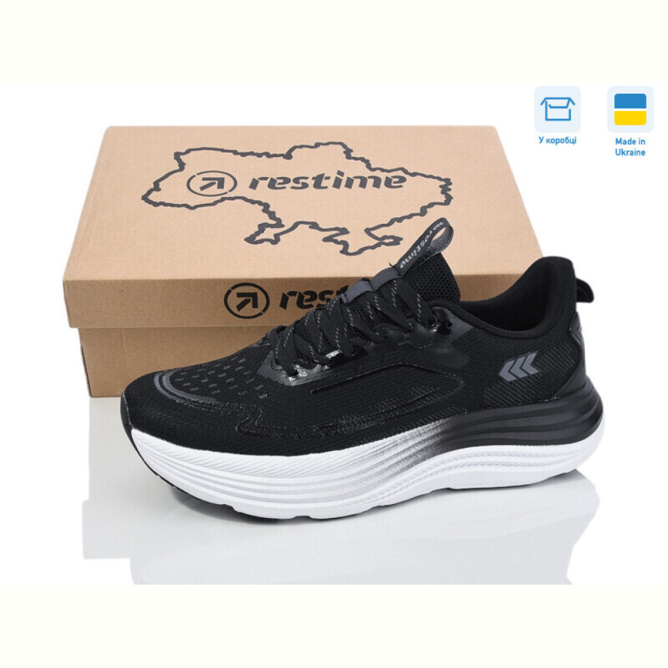 Кроссовки Restime EML25508 black-grey