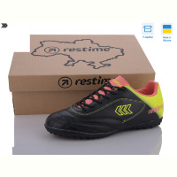 Футбольная обувь Restime DWB24138-1 black-lime