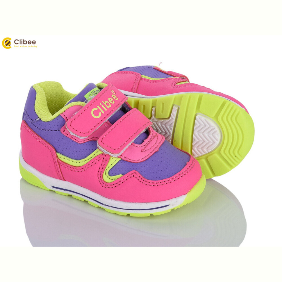 Кроссовки Clibee F655 peach-yellow