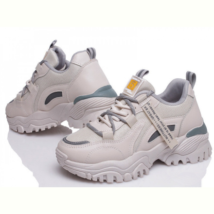 Кроссовки Prime-Opt Prime N827-1 beige-gray