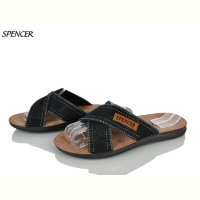 Шлепки Spencer 0301 джинс чорний