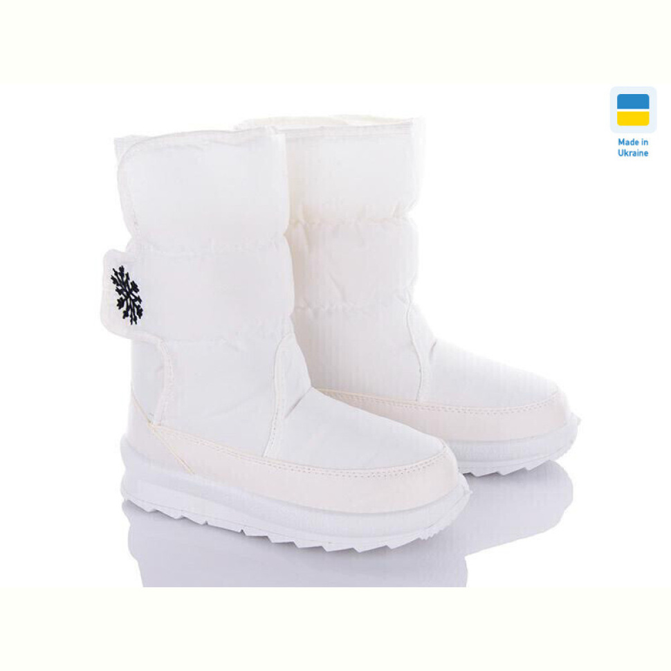 Дутики DeMur KZ211-8 сніжинка білий 2024 Дутики DeMur KZ211-8 сніжинка білий 2024