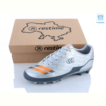 Футбольная обувь Restime DMB23667-2 silver-orange