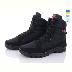 Ботинки Kindzer Kindzer BL410 чорний-червоний термо