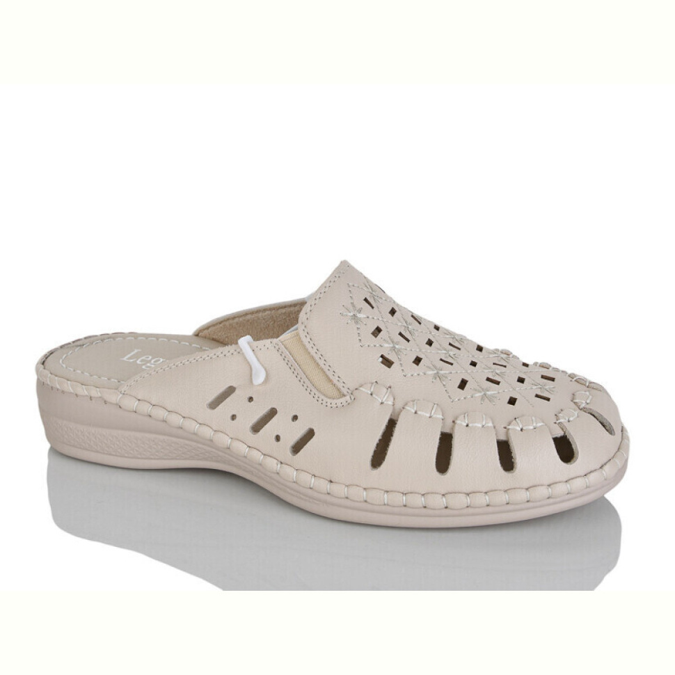 Шлепки Leguzaza 501-3 beige батал