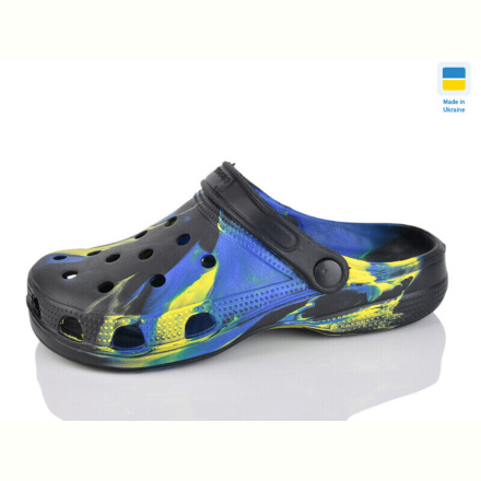 Кроксы Inblue SV18 папуга чорно-жовтий