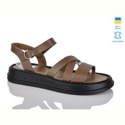 Шлепки Sali 2503 карамель к.