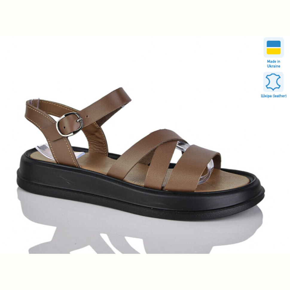 Шлепки Sali 2503 карамель к.