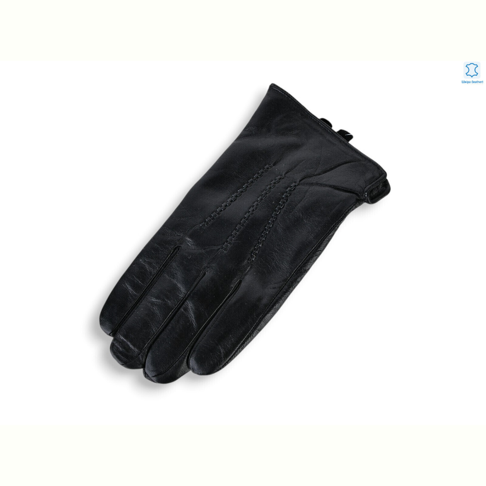 Перчатки Королева GN06-08М шкіра махра black Перчатки Королева GN06-08М шкіра махра black