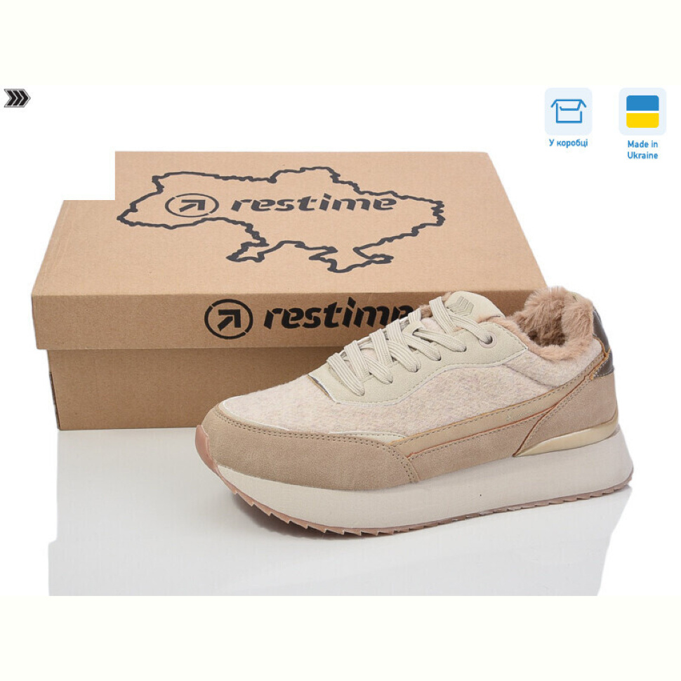 Кроссовки Restime FWZ24284 beige Кроссовки Restime FWZ24284 beige