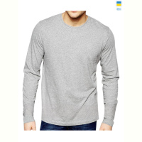 Батник Sport style 44 логслів св.сірий