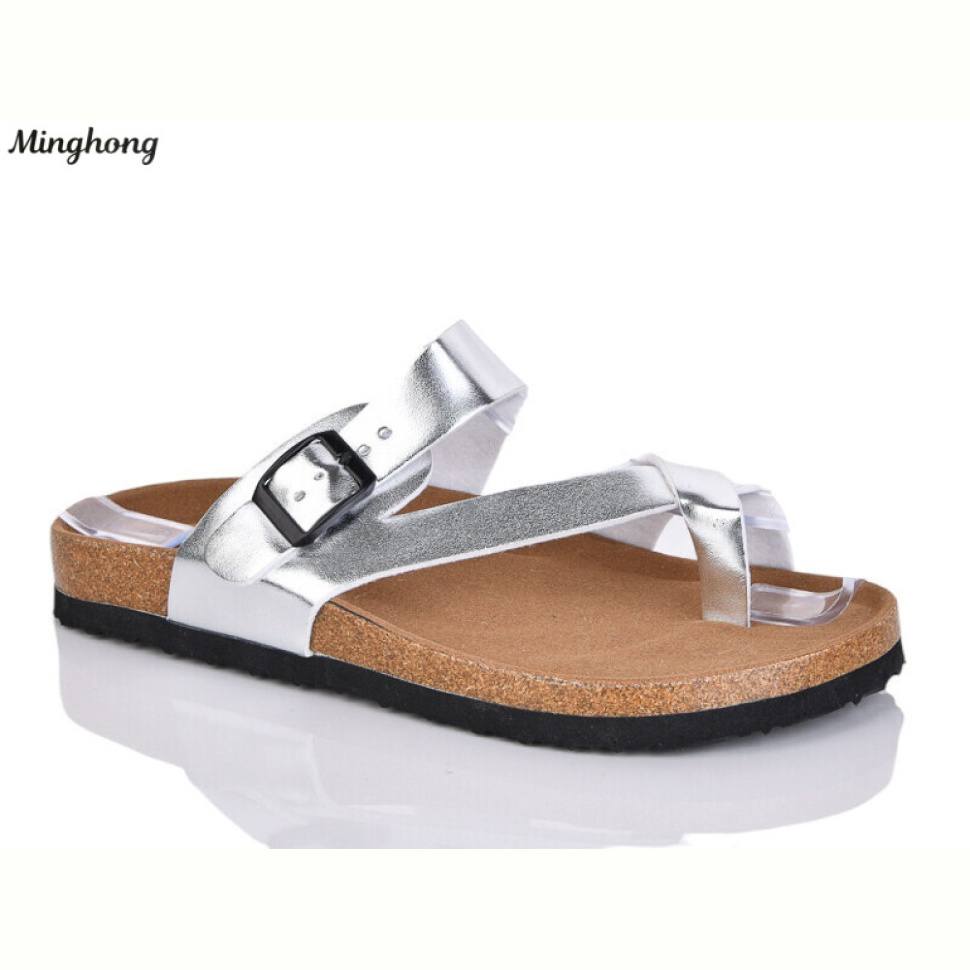 Шлепки Minghong 2503 silver