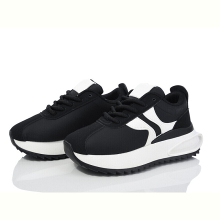 Кроссовки Violeta 136-36-4 black-white