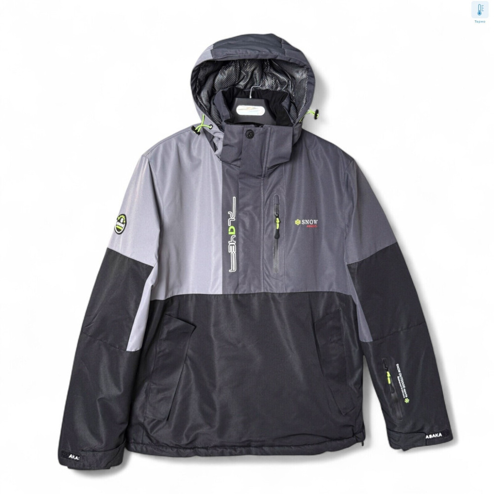 Куртка Audsa S24039-6 black-l.grey-grey