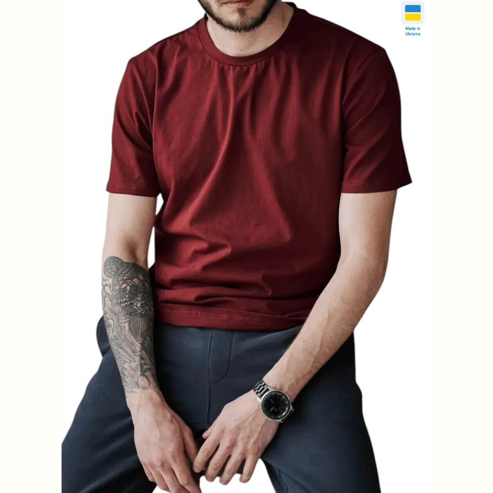 Футболка Sport style 80 бордовий