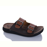 Шлепки Oscar 01-42 корич.мікс