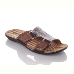Шлепки DeMur P5320 black-camel