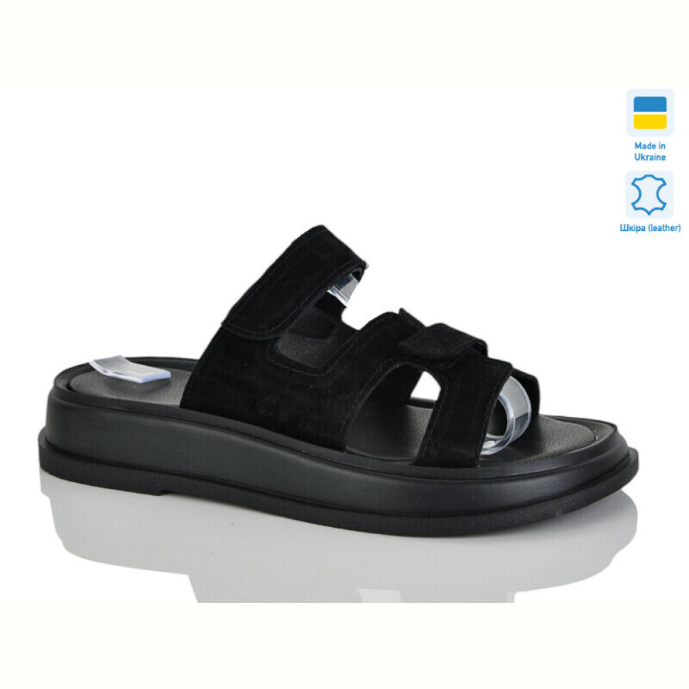Шлепки Sali 9 чорний з.