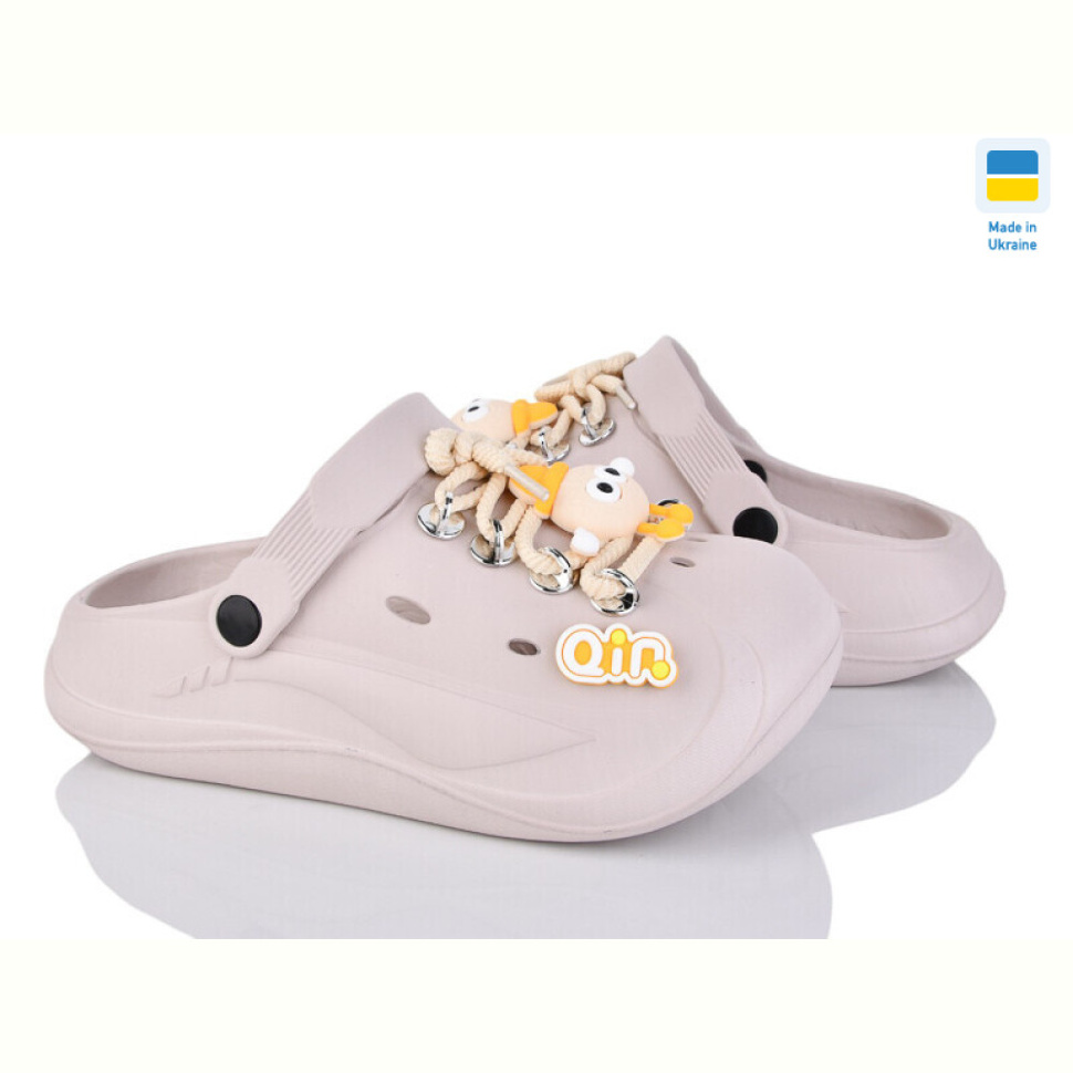 Кроксы Progress Прогрес Ж160 бежевий