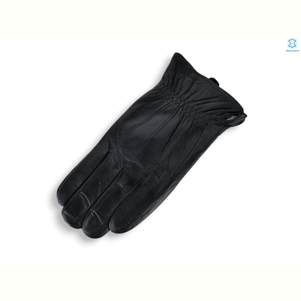 Перчатки Королева GN06-04М шкіра махра black