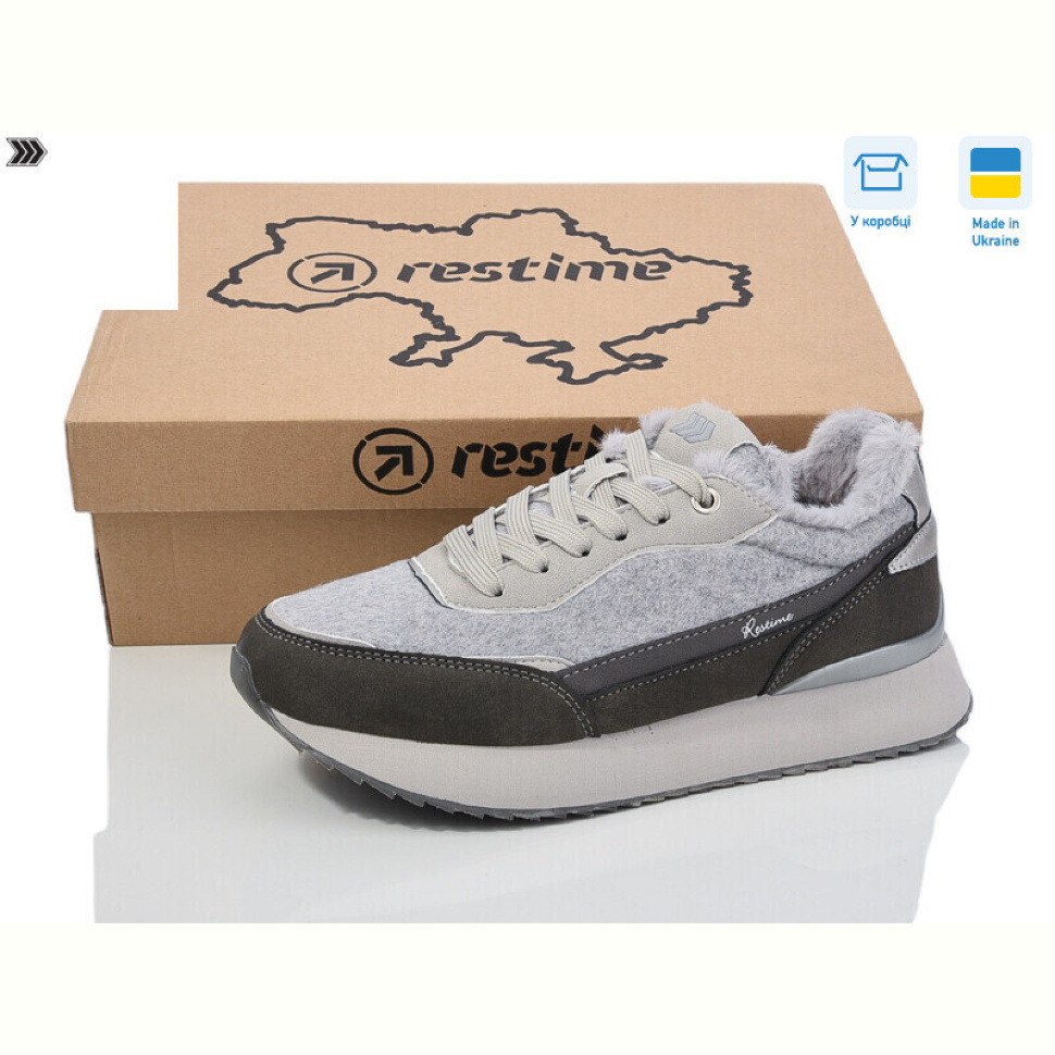 Кроссовки Restime FWZ24284 grey Кроссовки Restime FWZ24284 grey