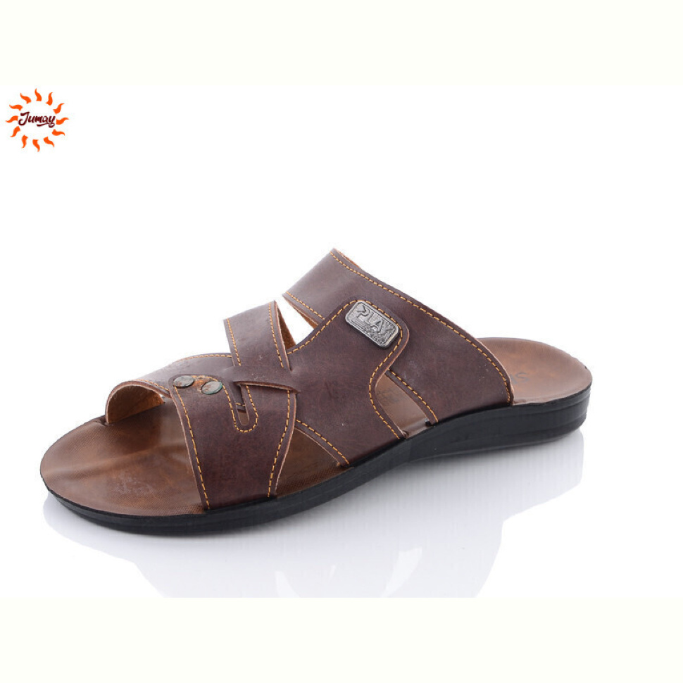 Шлепки Jumay SP шкіра play коричневий