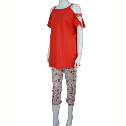 Пижама Obuvok 1602-018 red (04062) ЗНИЖКА