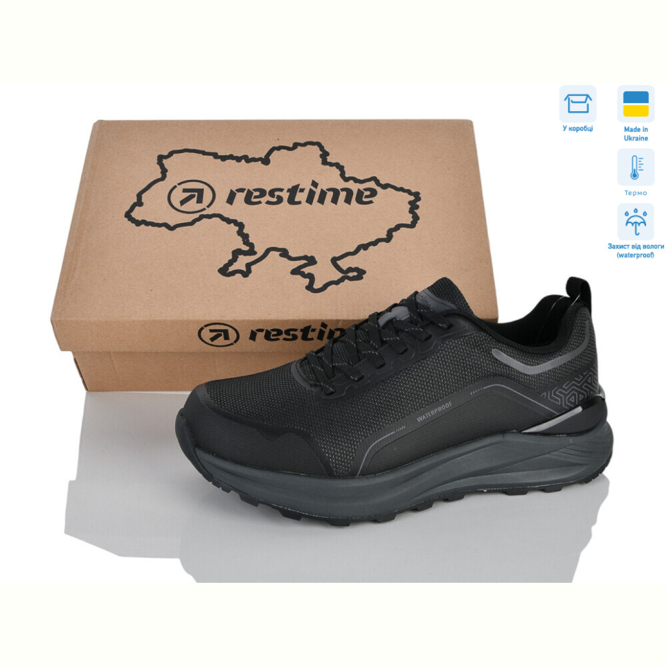 Кроссовки Restime IM026853 black Кроссовки Restime IM026853 black