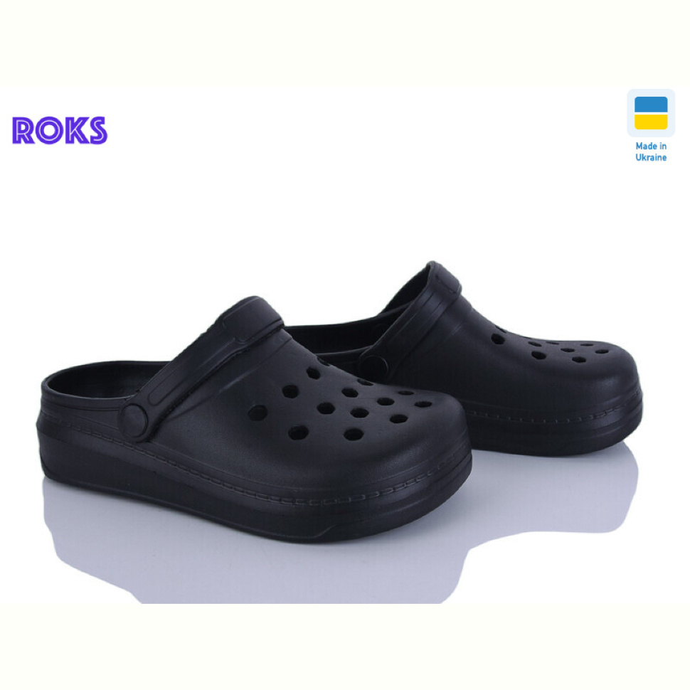 Шлепки Roks 312 чорний