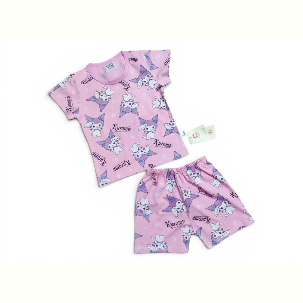 Костюм Kids-modnik N261920 комплект футболка-шорти т.рожевий