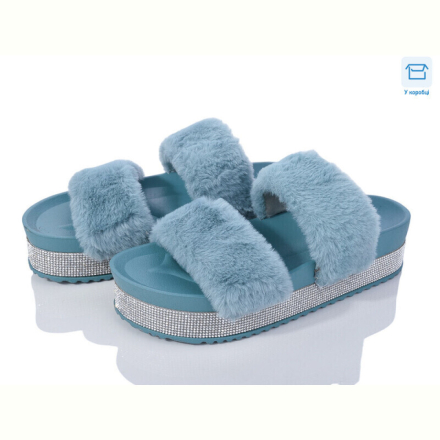 Шлепки LOOK STOCK Night time 03 l.blue