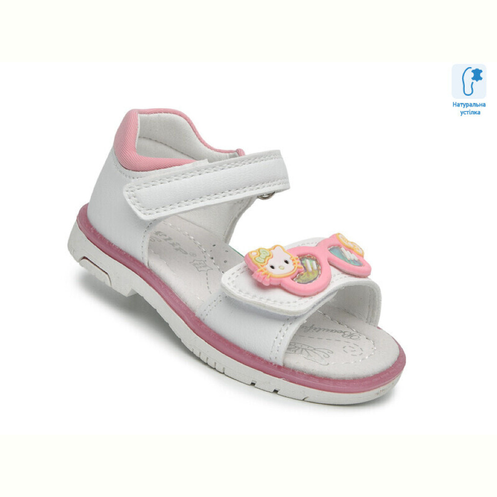Босоножки TOM.M F65108 білий-рожев.