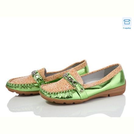 Мокасины DeMur 1009-22 green
