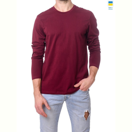 Батник Sport style 44 логслів бордовий