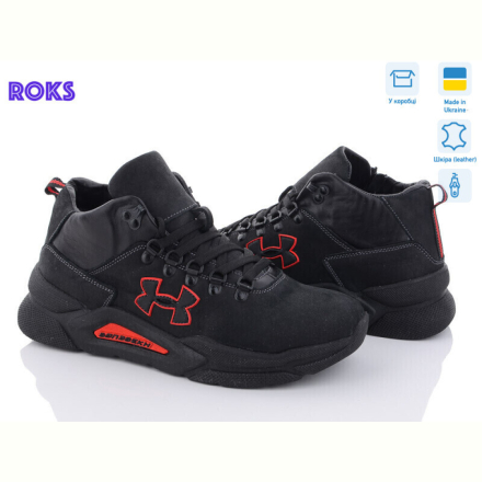 Ботинки Roks 265 чорний-червоний